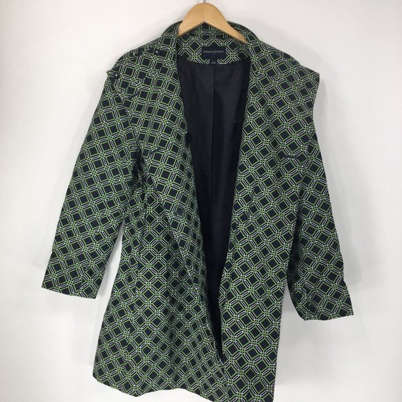 Banana Republic L Coat Double Breasted Blue Green - Picture 4 of 8